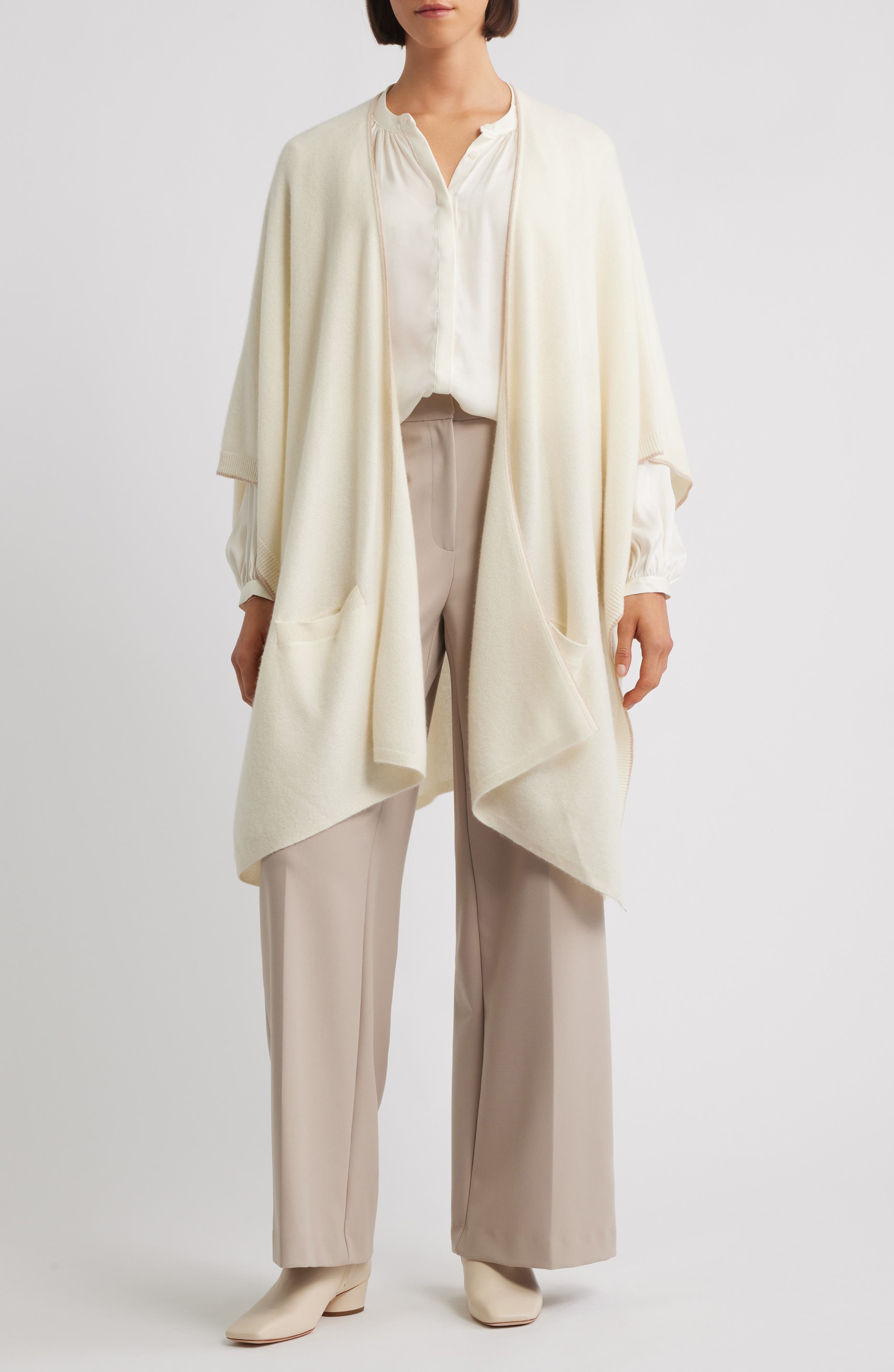 Vince Tipped Cashmere Wrap