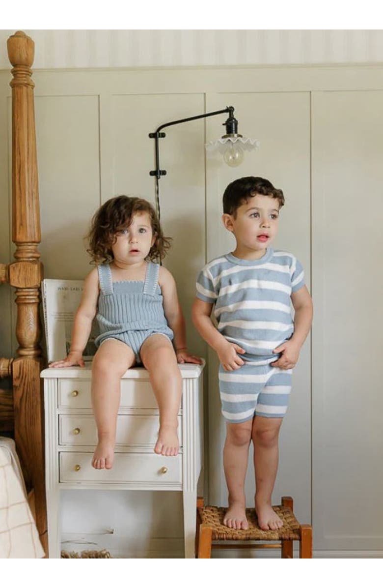 Ely's & Co. Looms Wave Collection - Stripe Knit Set, Alternate, color, Blue