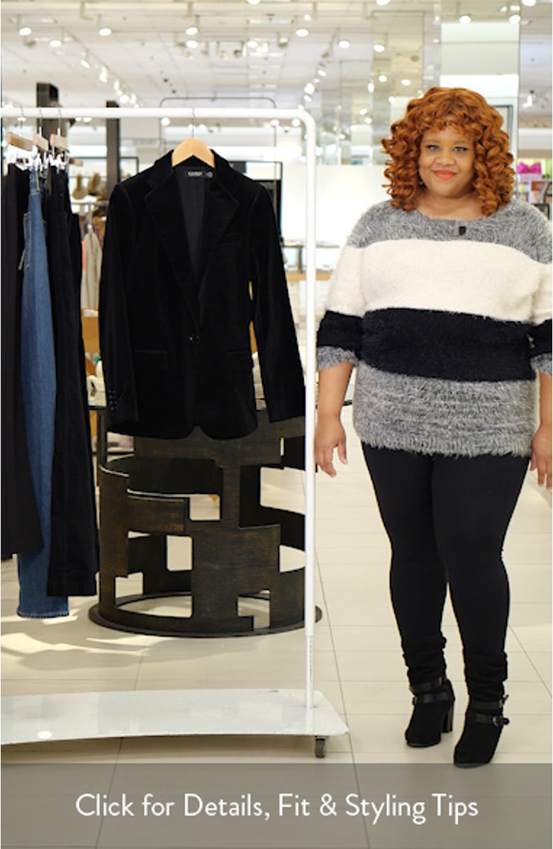 Stretch Velvet Blazer, sales video thumbnail