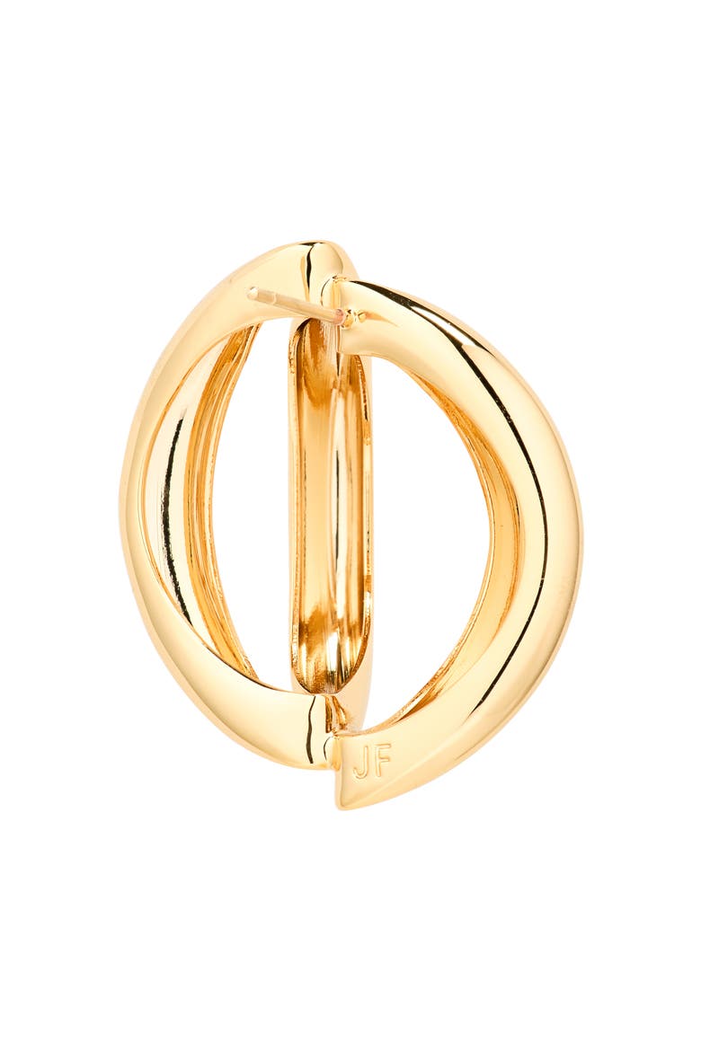 Interocking Small Drop Earrings, Alternate, color, GOLD