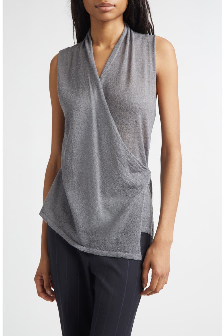 Paloma Wool Sans Baby Alpaca & Merino Wool Blend Wrap Top (Women