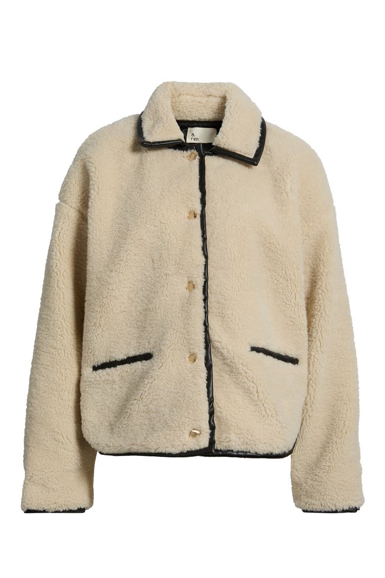 Lyndon High Pile Fleece Jacket, Alternate, color, CREAM