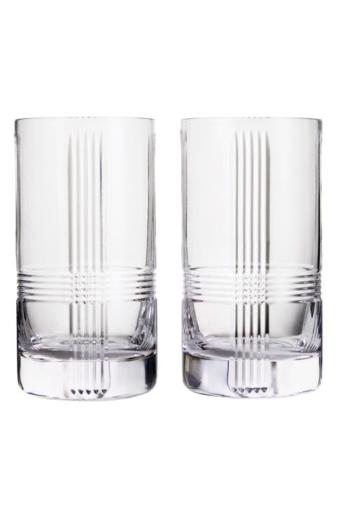Marquis Vector Set of 2 Crystal Highball Glasses