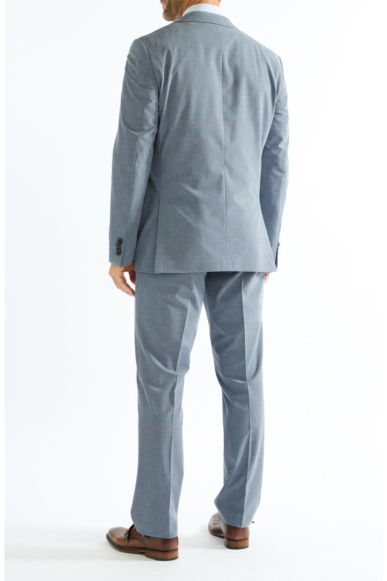 Hoxton Blue Plaid Stretch Suit, Alternate, color, BLUE