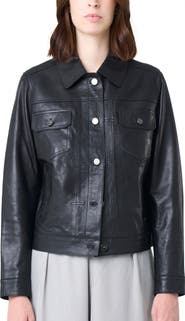 Velez Kalaha Leather Jacket Trucker Silhouette