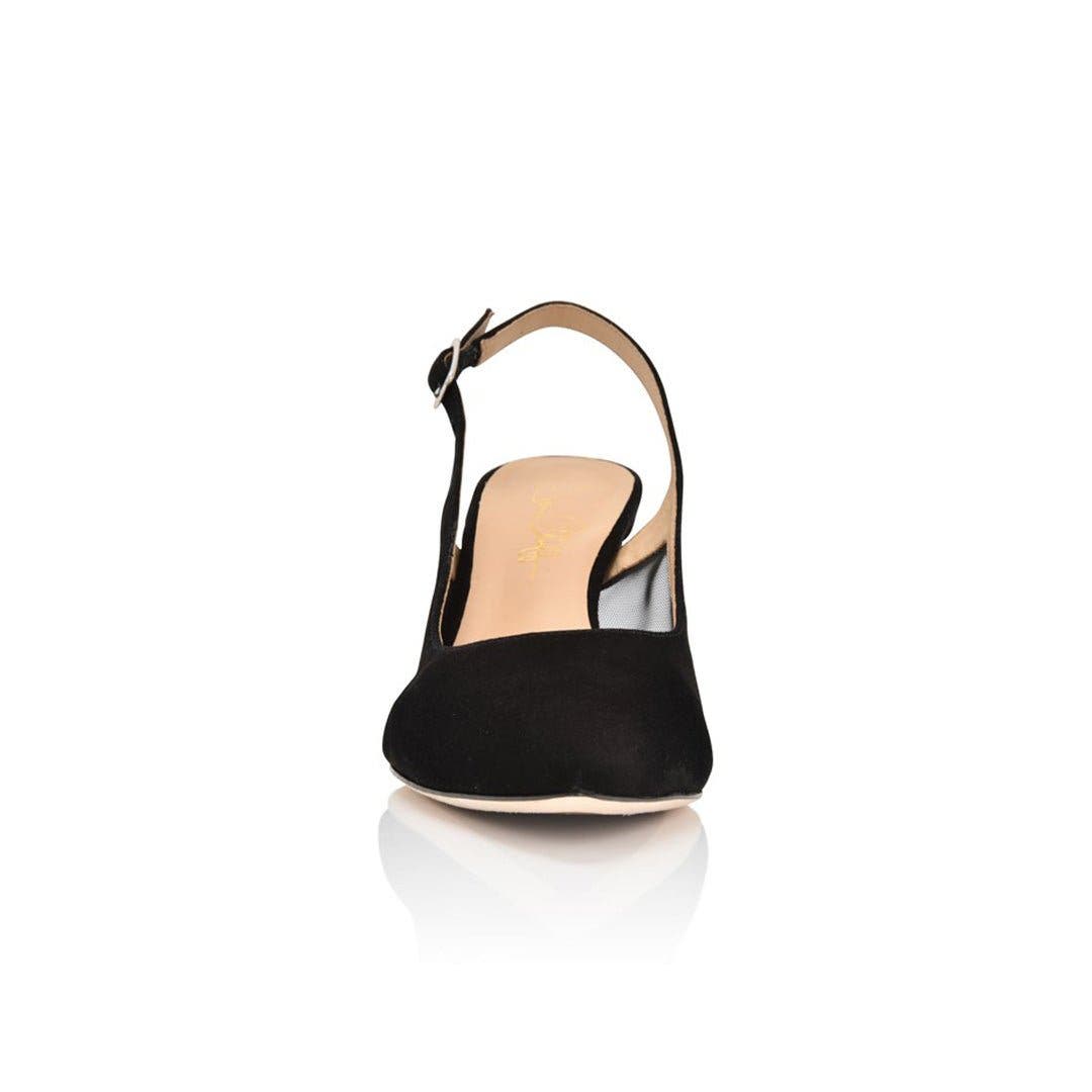Dance Leather Slingback Pump, Alternate, color, Black