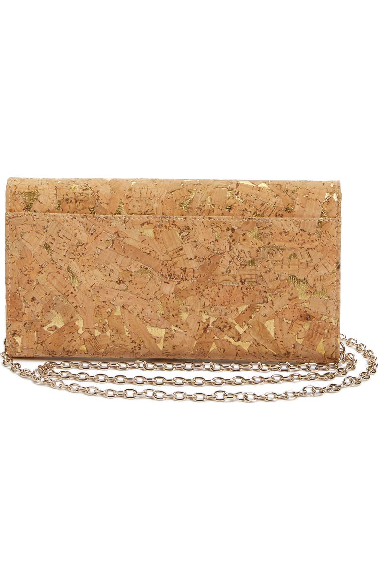 Nordstrom Metallic Cork Clutch, Alternate, color,