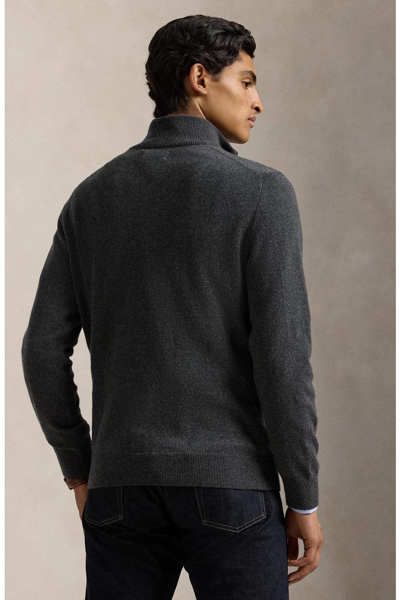 Regular Fit Wool Quarter Zip Sweater, Alternate, color, GREY HTR