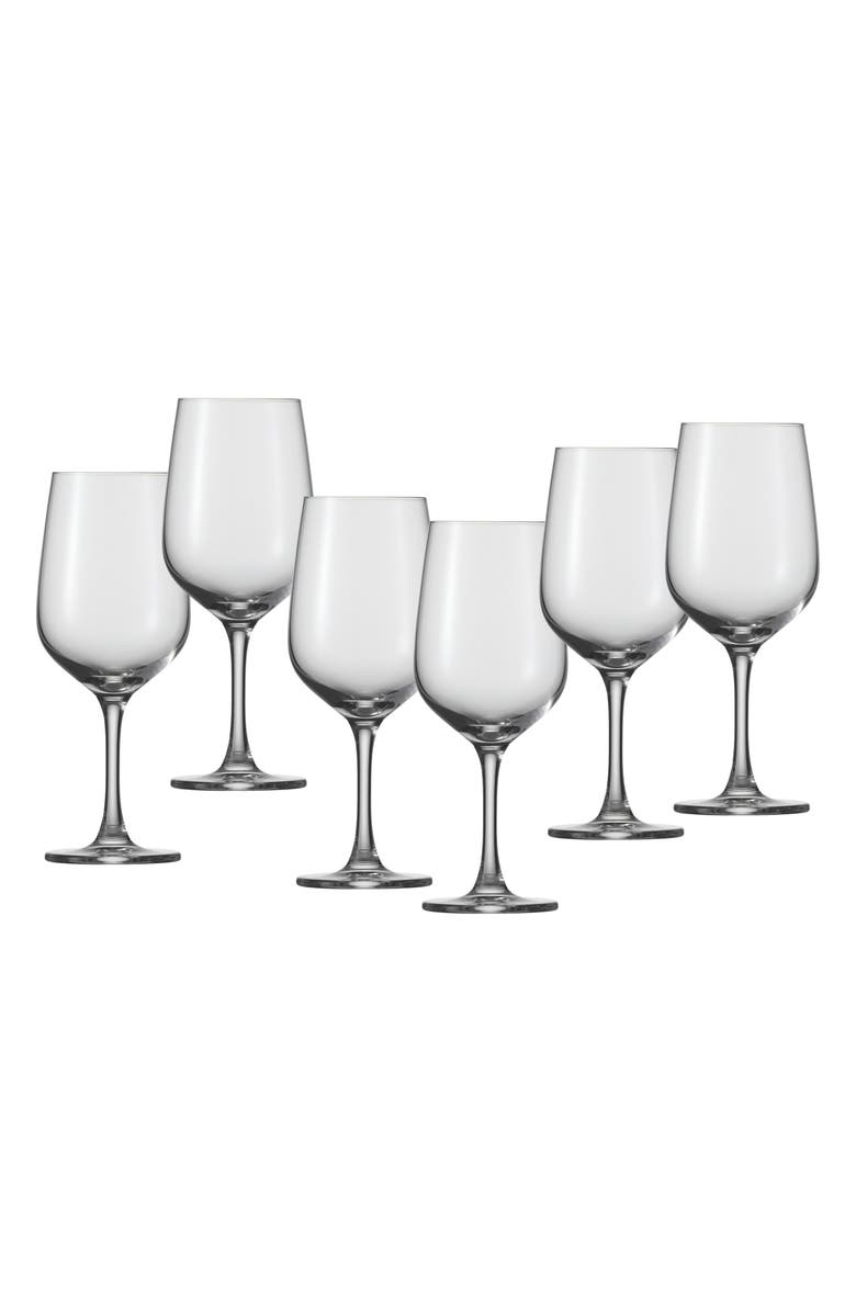 Schott Zwiesel Congresso Set of 6 Red Wine Glasses, Main, color, Clear
