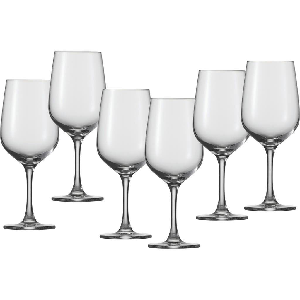 Schott Zwiesel Congresso Set Of 6 Red Wine Glasses In Transparent