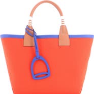 Pre-Owned Hermes Sac Steeple Tote Toile with Leather 25