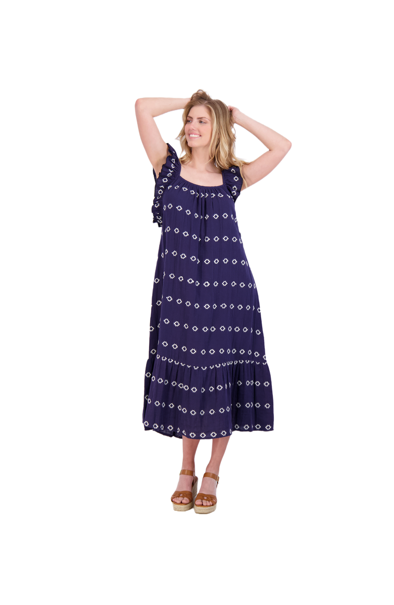 Mer St. Barth Eva Ruffle Sundress, Main, color,