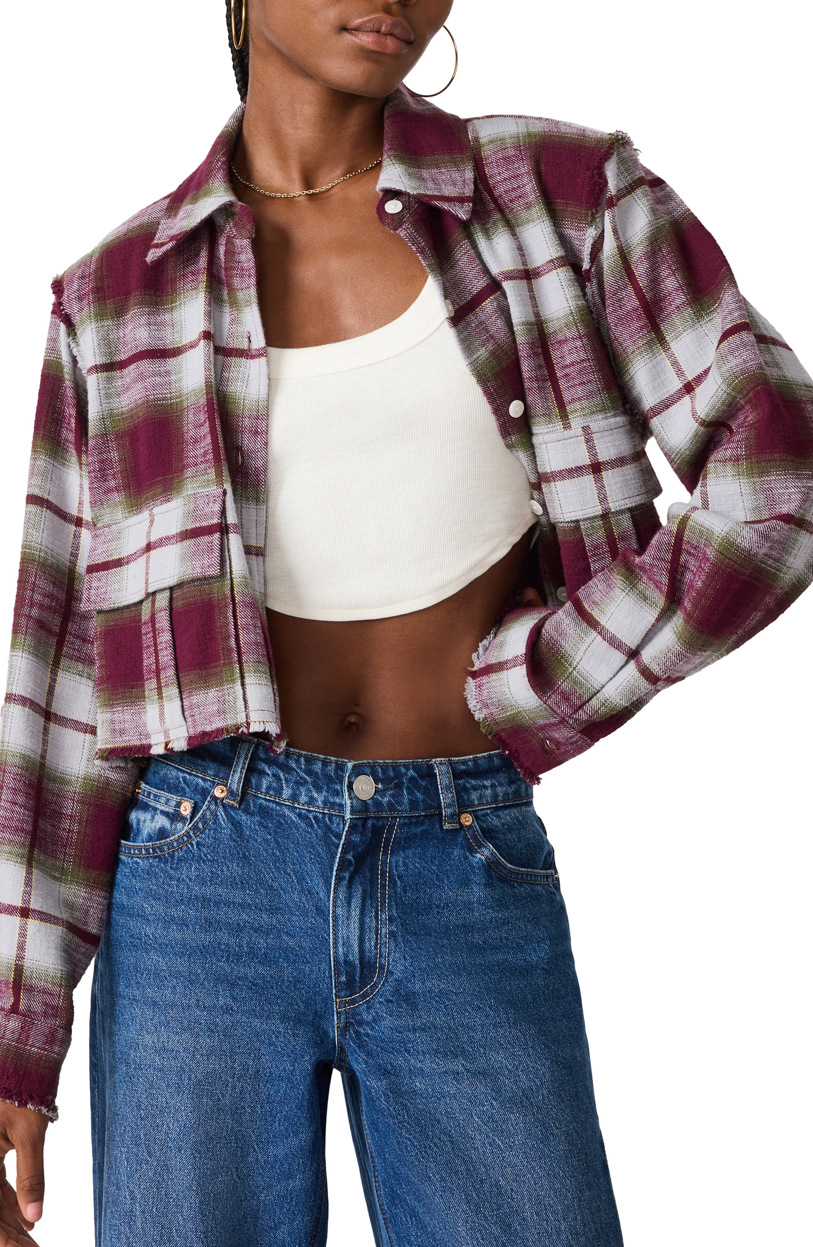 selected OLIVE PLAID