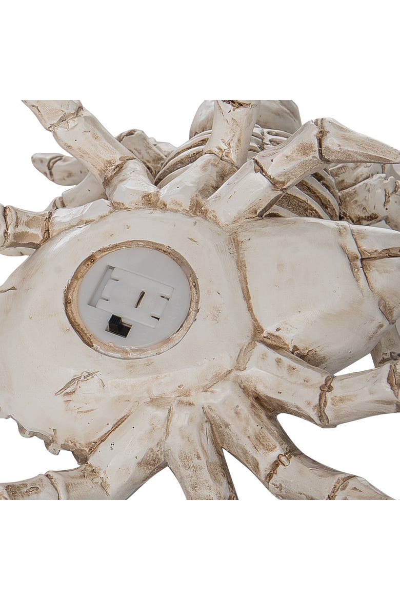 Light Up Skeleton Spiders Set of 2 Halloween Decor, Alternate, color, White