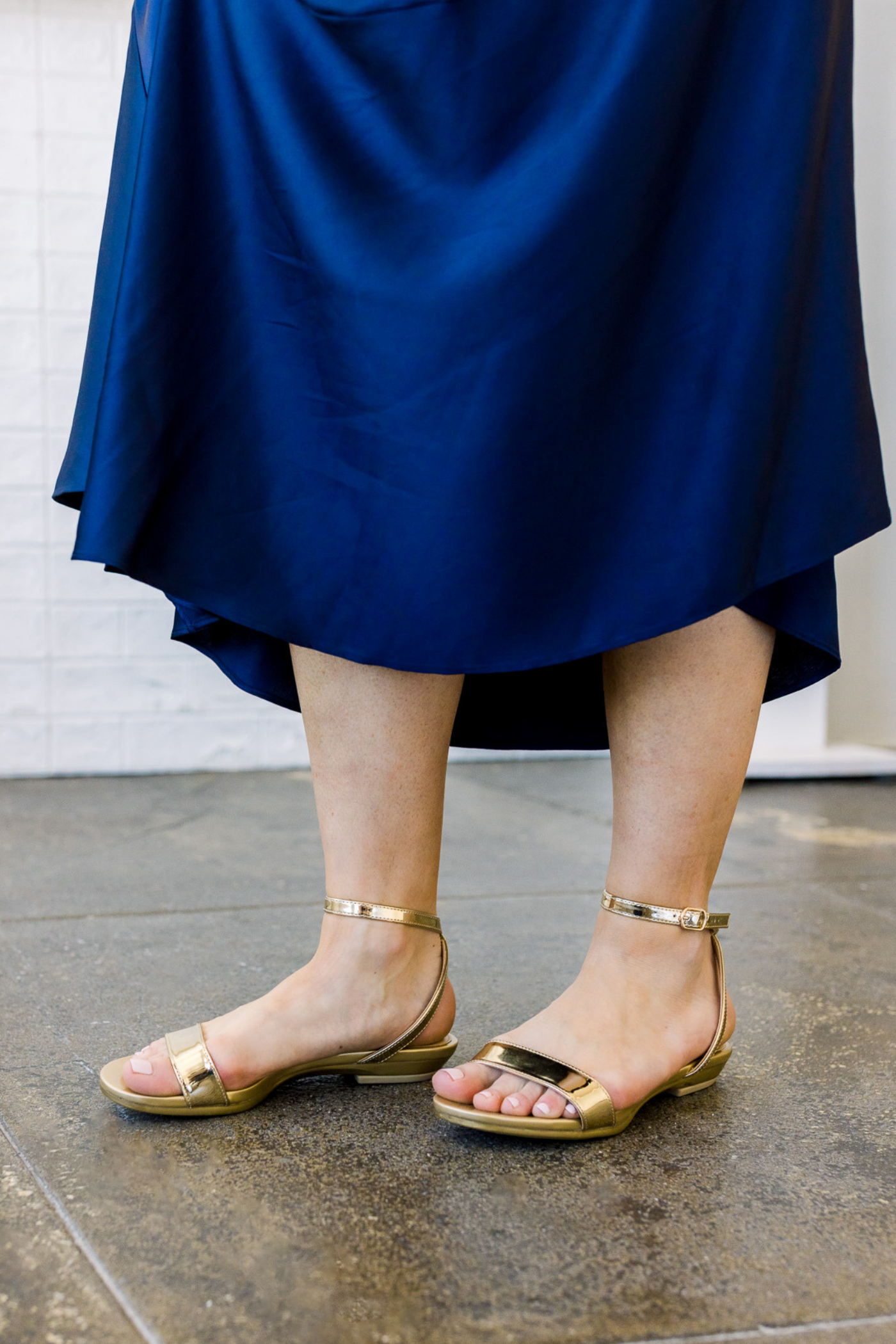 Pashion Footwear The Brenna 3" Block Convertible Heel, Alternate, color, Gold