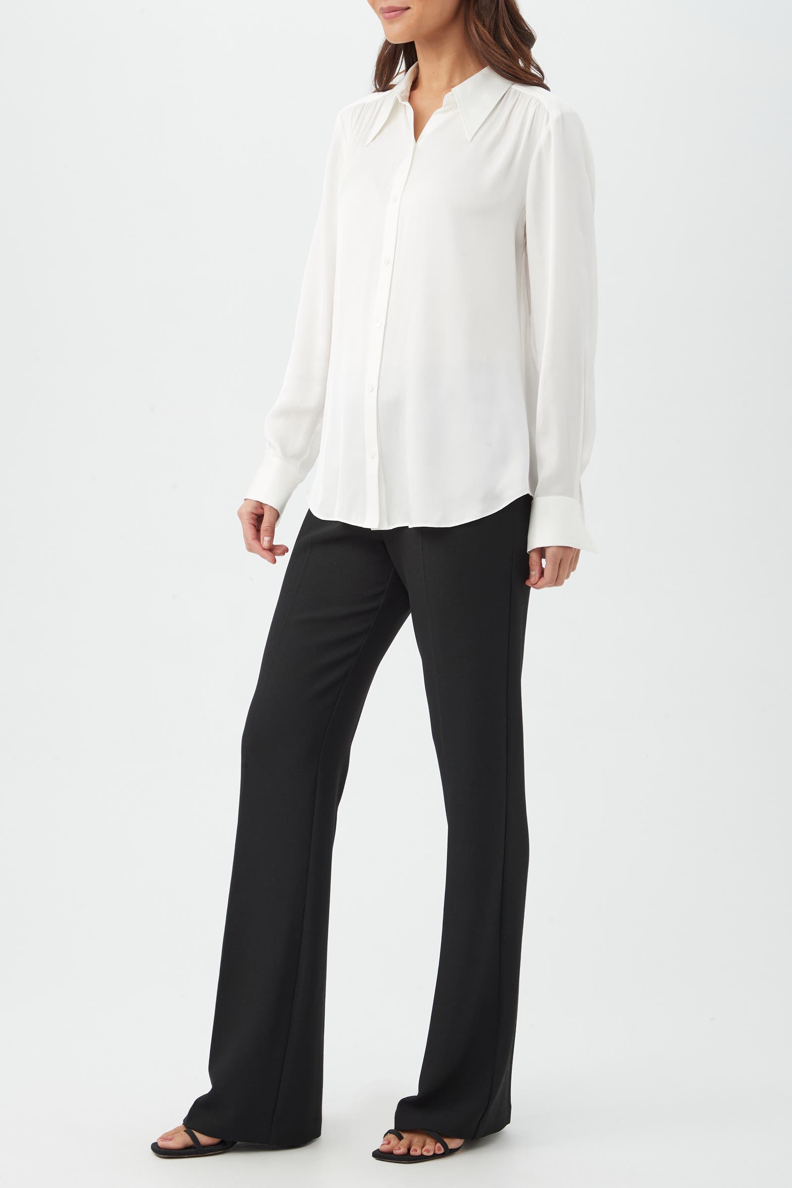 Cassavetes Silk Blend Button Up Top - image 4