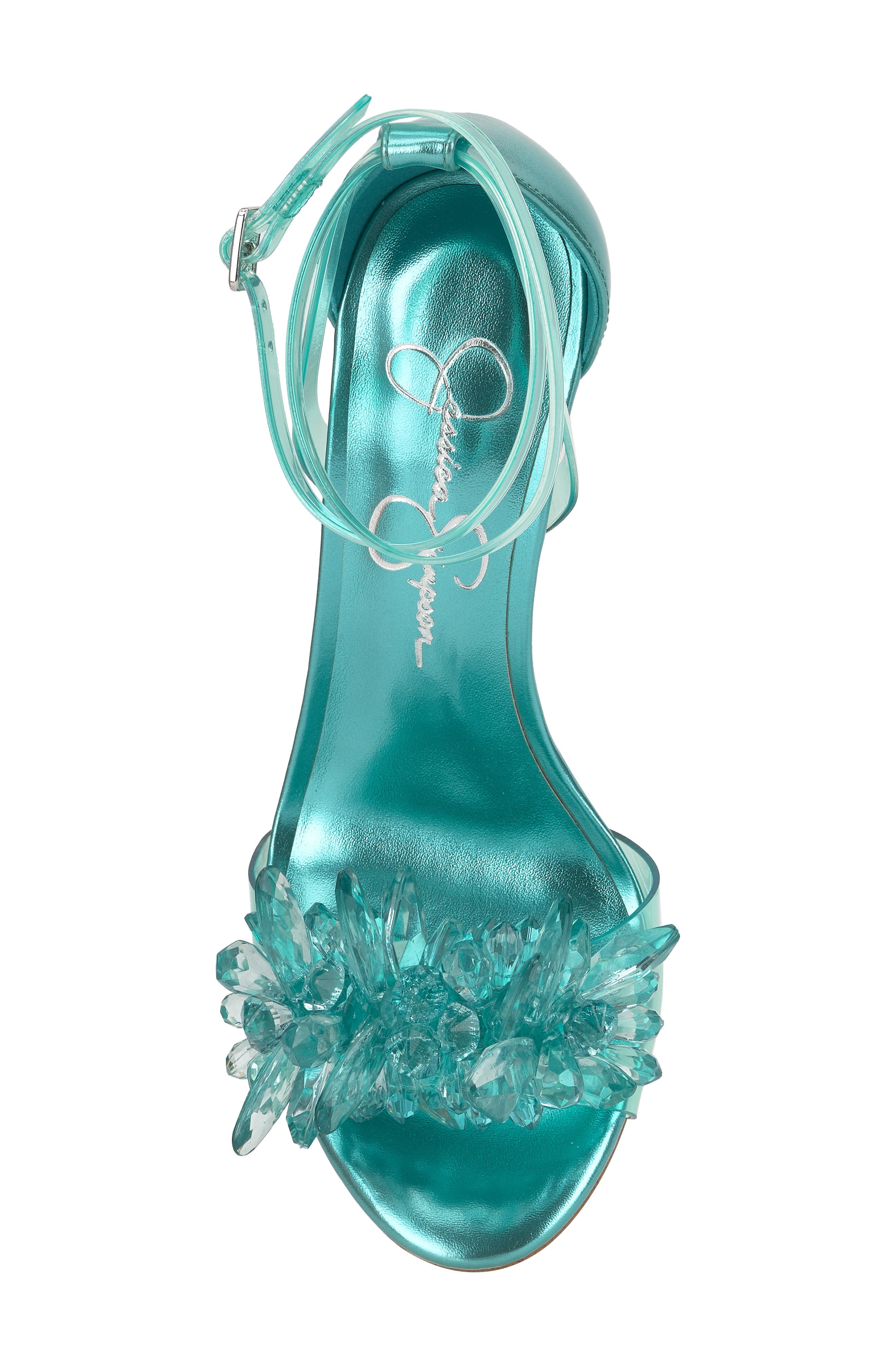 Jessica Simpson Janivah Ankle Strap Sandal, Alternate, color, Summer Seafo