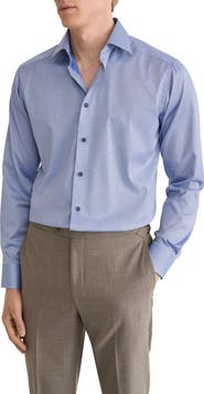 Eton Slim Fit Textured Dress Shirt