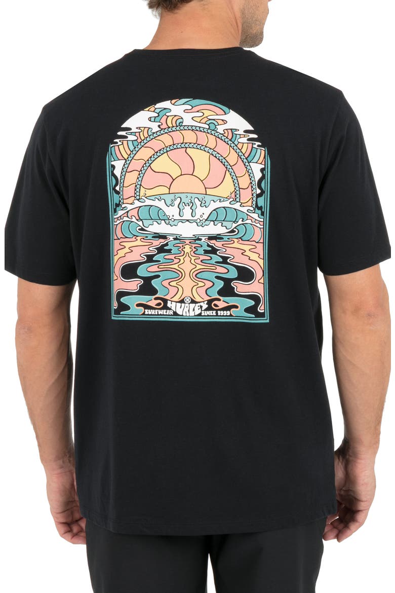 Grateful Sun Graphic T-Shirt, Alternate, color, BLACK
