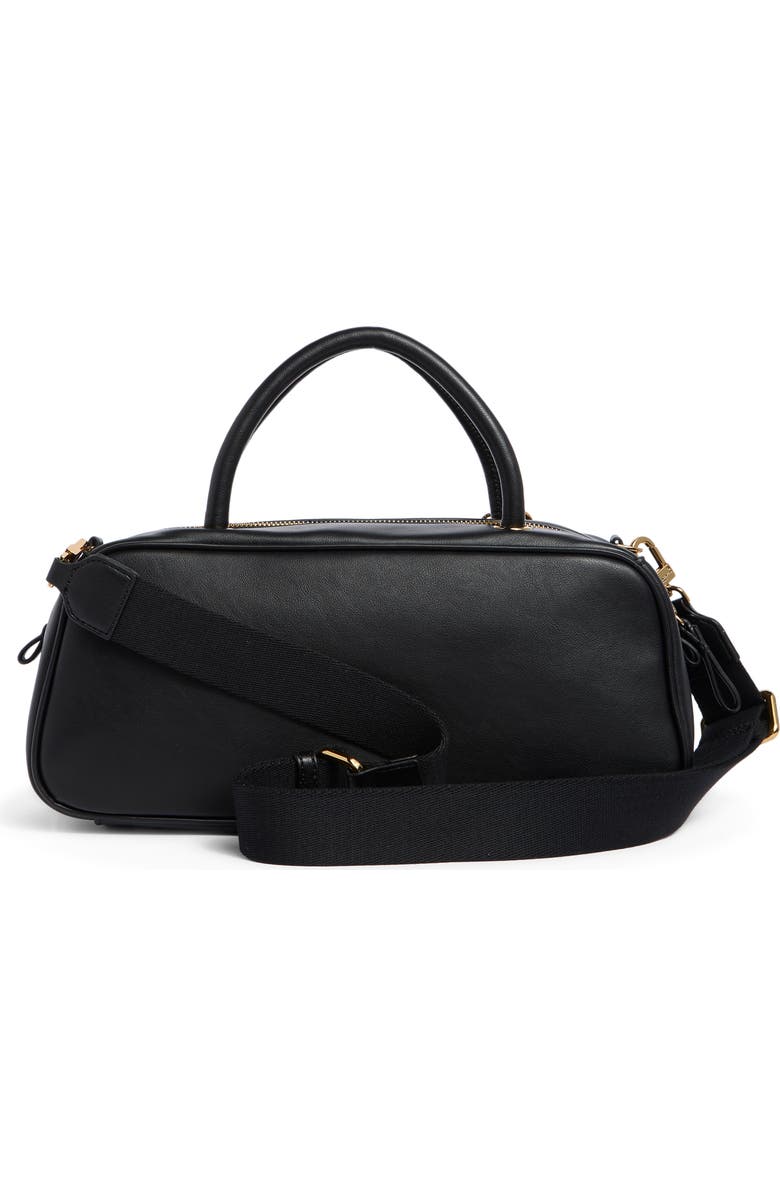 KARL LAGERFELD PARIS Zaylia Satchel Bag, Alternate, color, Black/ Gold