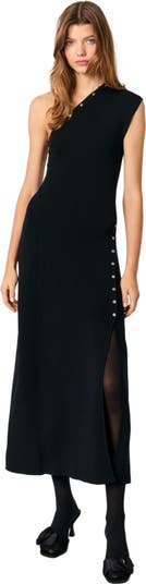 maje Asymmetric knit maxi dress | Nordstrom