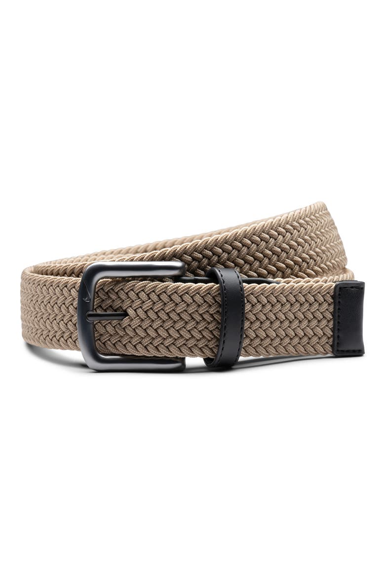 Stretch Woven Belt, Main, color, KHAKI