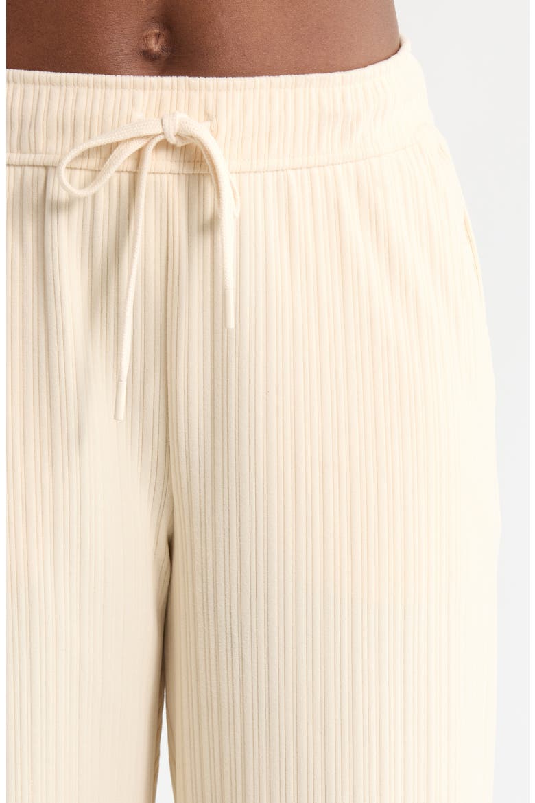 Breathe Easy Ribbed Drawstring Waist Pants, Alternate, color, IVORY