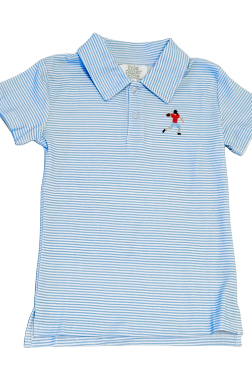 Little Paper Kids Archie Polo In Blue