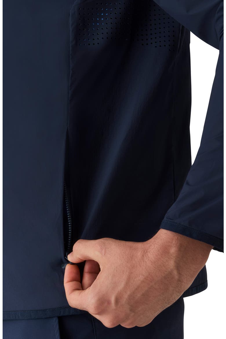 Newago Water Resistant Hooded Golf Jacket, Alternate, color, MALTESE BLUE