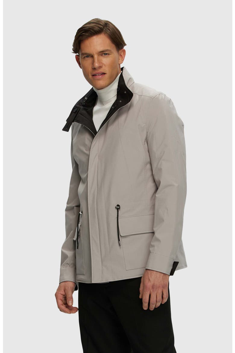 Lightweight Reversible Jacket, Alternate, color, BLACK/LIGHT BEIGE