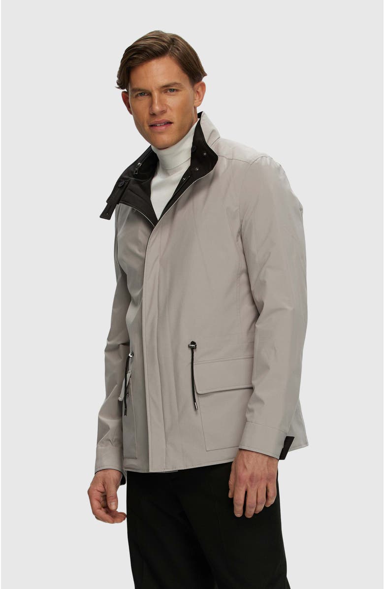 GORSKI Lightweight Reversible Jacket, Alternate, color, Black/Light Beige