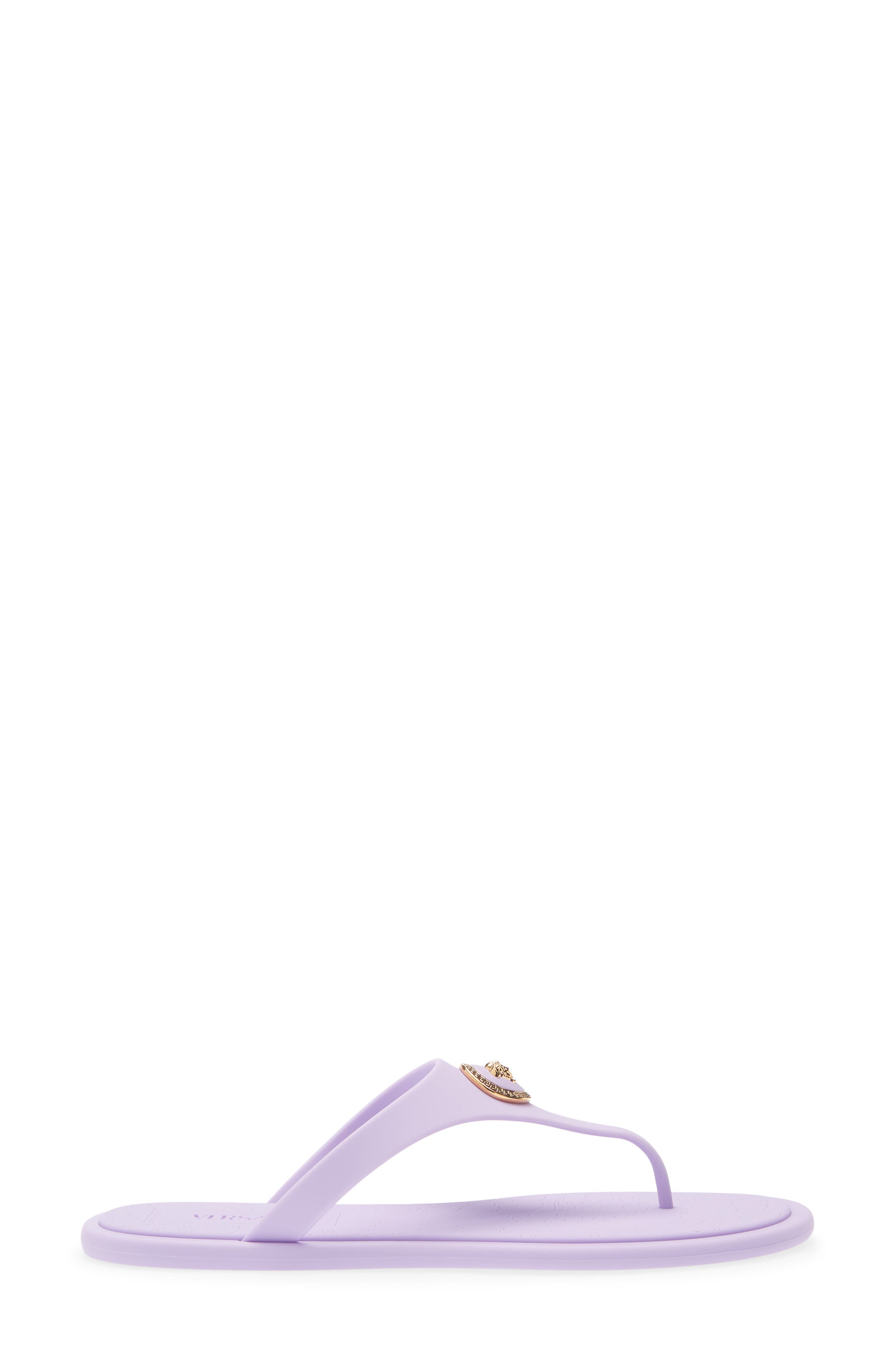 Medusa Flip Flop, Alternate, color, DUSTY LAVENDER-VERSACE GOLD