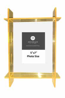 Neon Yellow Lucite 5" x 7" Frame