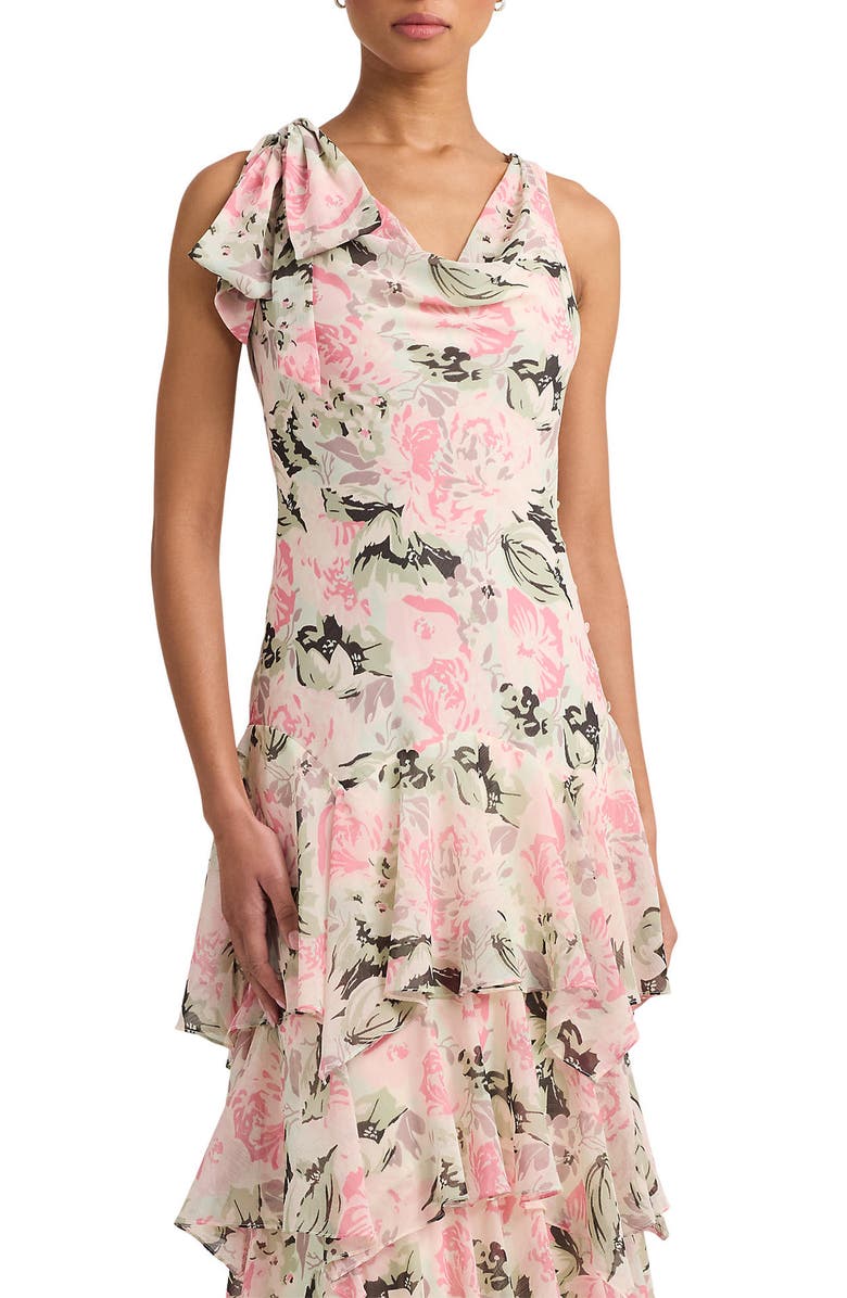 Ralph Lauren Floral Tiered Gown, Alternate, color,