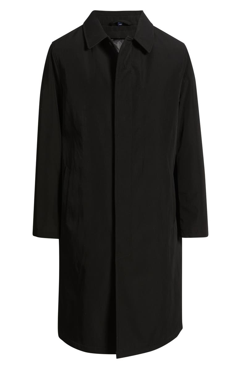 Hart Schaffner Marx Joshua Hooded Raincoat, Alternate, color, Black