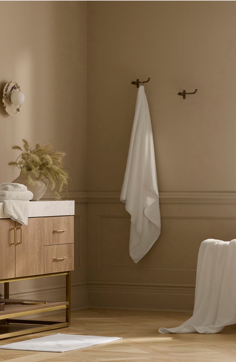 Boll & Branch Ultraplush Organic Cotton Bath Mat, Alternate, color, Cream