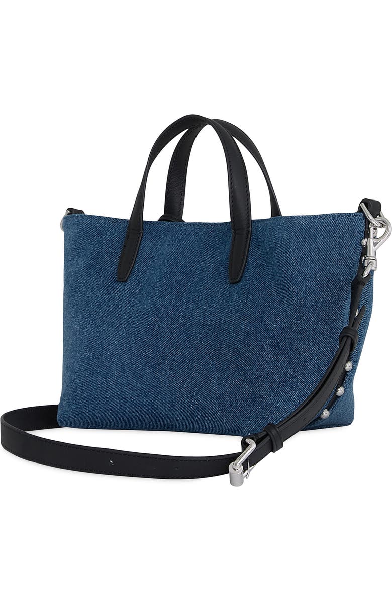 Rebecca Minkoff Small Riley Denim Tote, Alternate, color, Denim