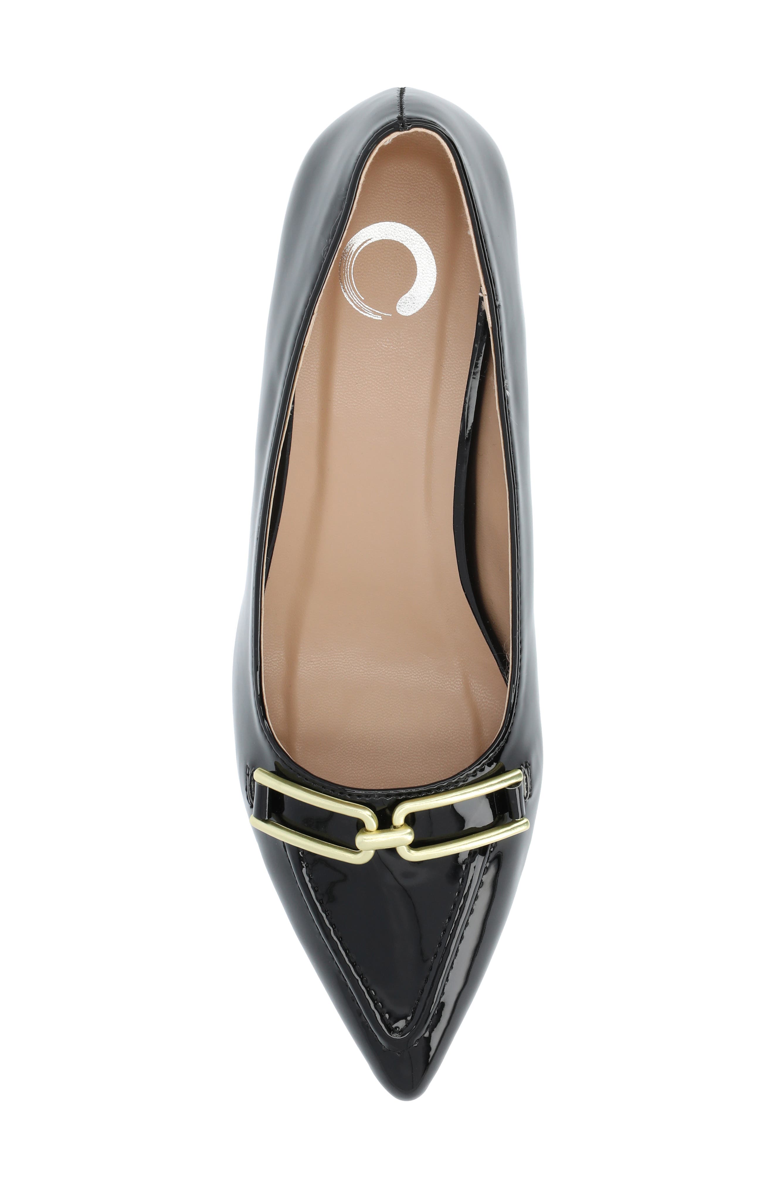 Journee Collection Rumi Metal Bit Kitten Heel Pump, Alternate, color, Black