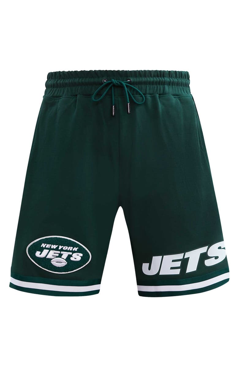 PRO STANDARD Men's Pro Standard Green New York Jets Classic Chenille Shorts, Alternate, color,