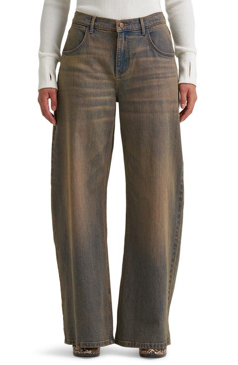 Low Rise Ultra Barrel Leg Jeans