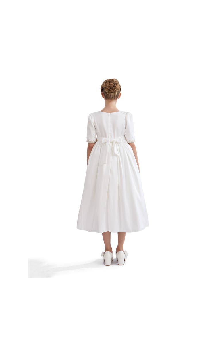 Tulleen Vasonette Pearl-Embellished Dress, Alternate, color, White