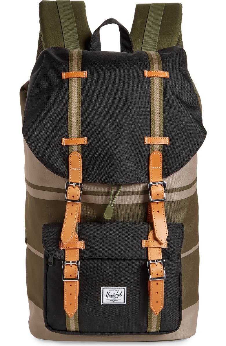 Herschel Supply Co. Little America Colorblock Backpack, Main, color,