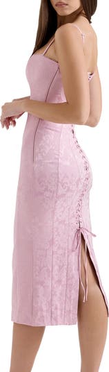 Ophelle Satin Jacquard Dress