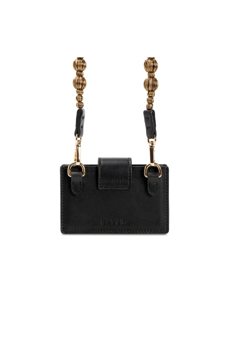 Alessa Black Card Holder, Alternate, color, Black