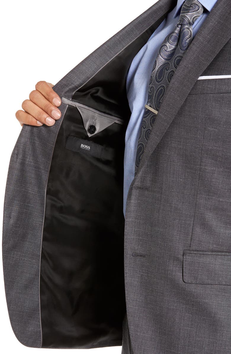 BOSS Johnstons/Lenon Classic Fit Solid Wool Blend Suit, Alternate, color, 