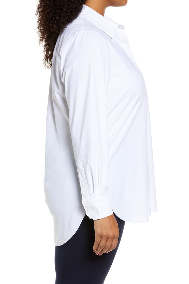 'Lyssentials Schiffer Button-Up Shirt, Alternate, color, WHITE