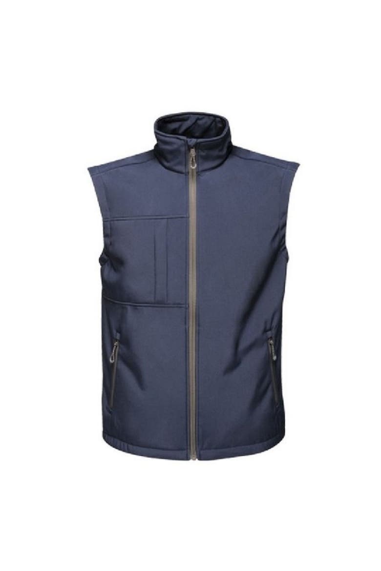 Octagon II Printable Soft Shell Bodywarmer, Main, color, Navy and Seal Grey