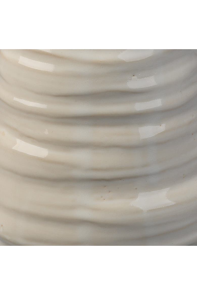 Marine Ceramic Decorative Vase, Medium, Alternate, color, Cream