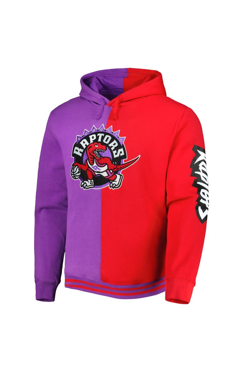 Mitchell & Ness Men's Mitchell & Ness Purple/Red Toronto Raptors Hardwood Classics Split Pullover Hoodie, Alternate, color, Purple