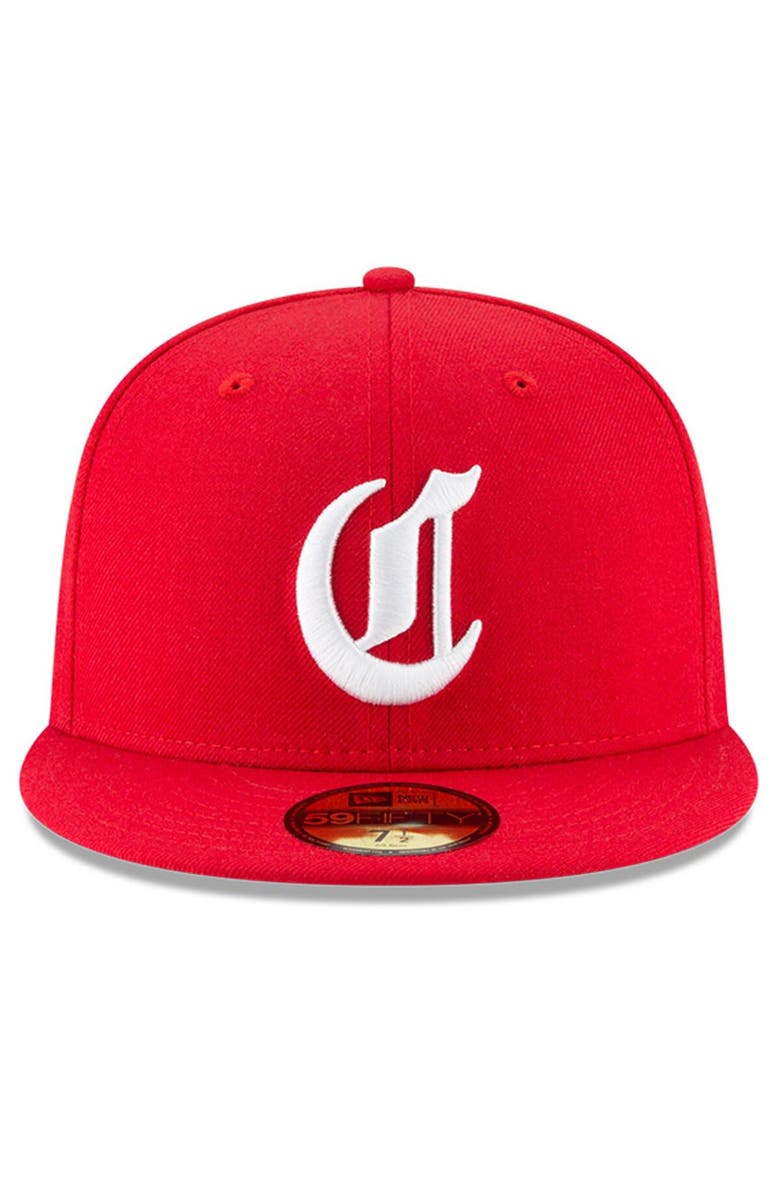 New Era Men's New Era Red Cincinnati Reds Cooperstown Collection Wool 59FIFTY Fitted Hat, Alternate, color, Red